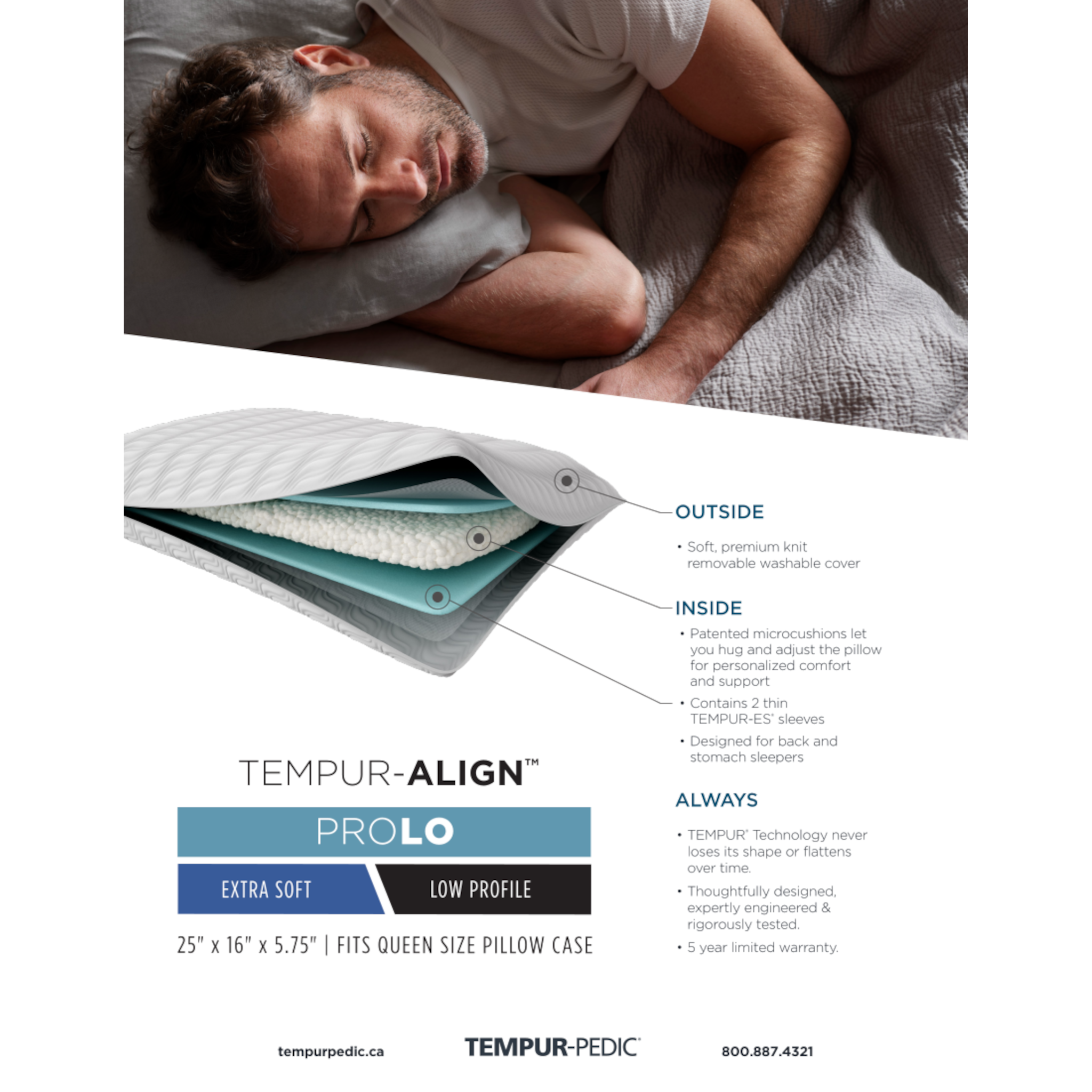 Tempur-Pedic ProLo Pillow